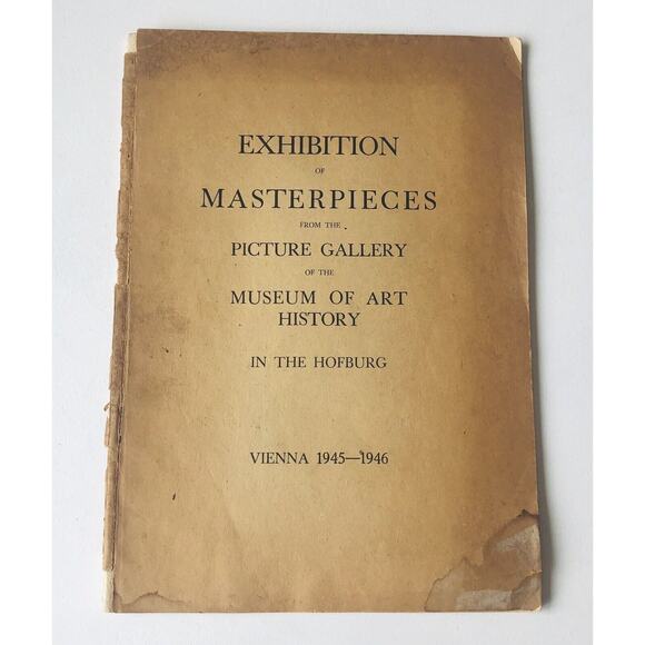 Vintage 1946 Hofburg Museum Exhibition Catalog WWII Art History Vienna Monuments - Picture 1 of 14